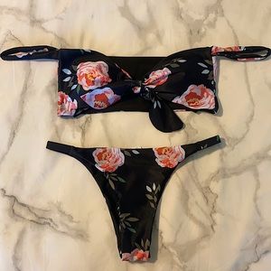 Zaful Floral Print Bikini Size M NWOT